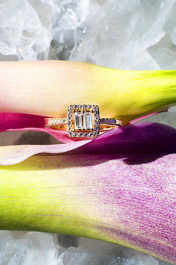 Vintage style deco ring